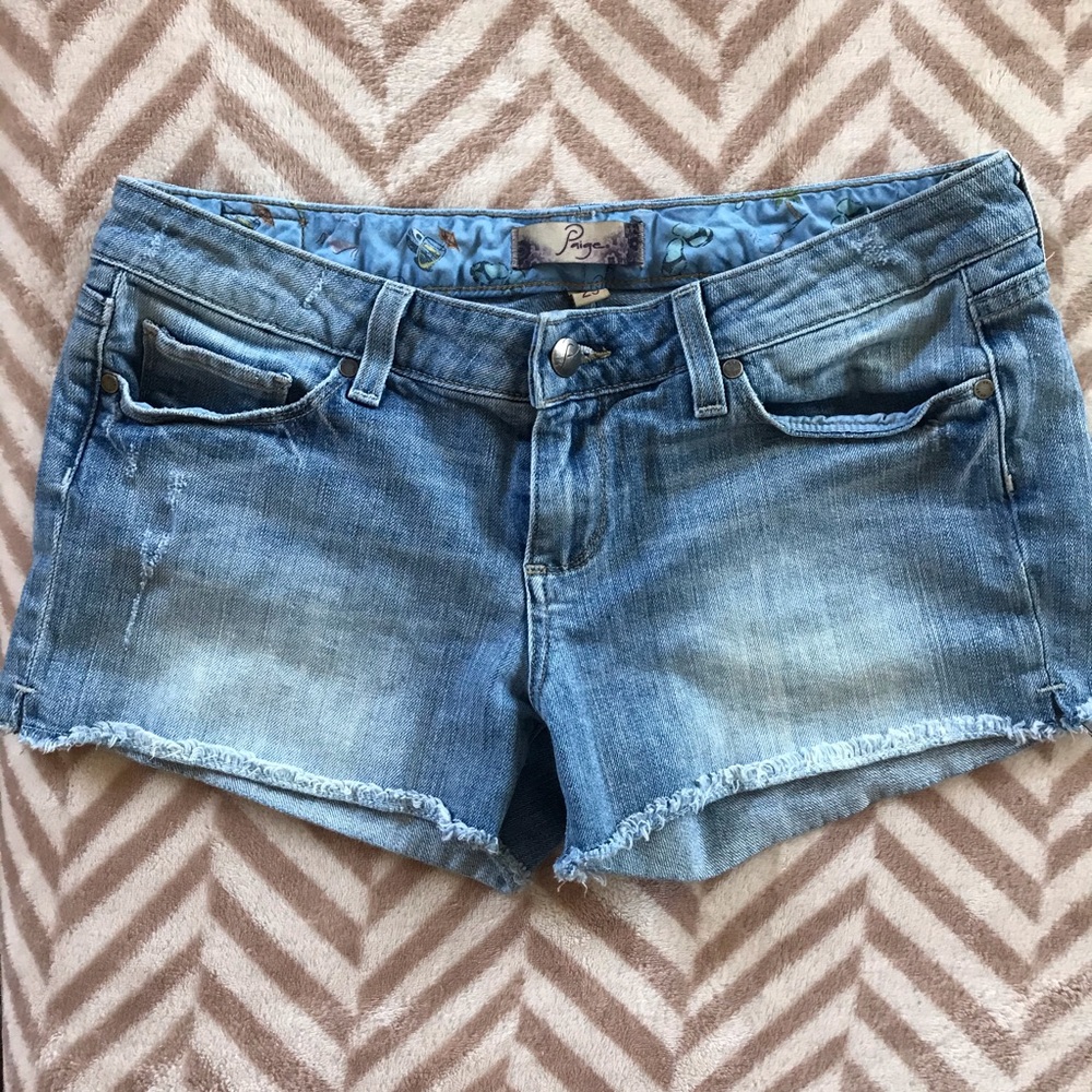 Paige premium jean shorts